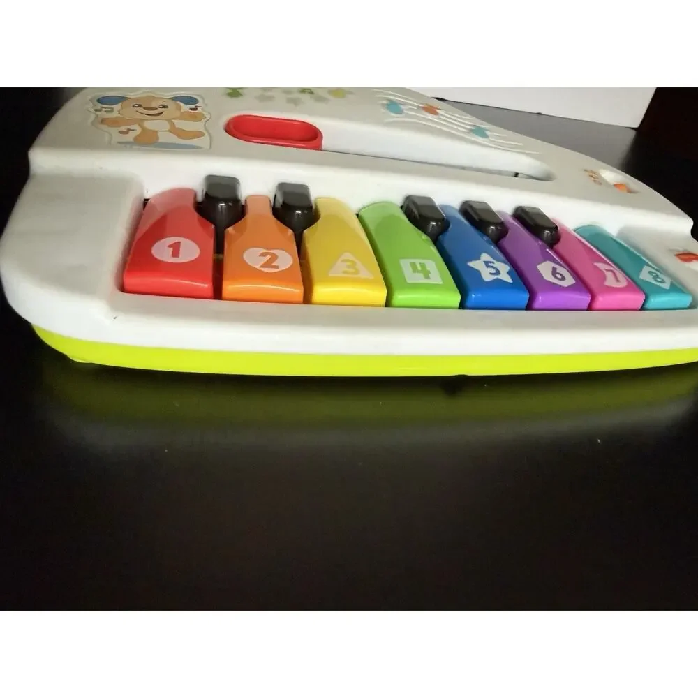 Fisher Price Laugh And Learn Silly Sounds Light Up Piano Keyboard Toy Tested